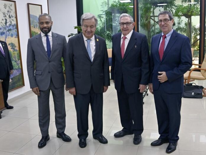 El General de Ejército reafirmó el compromiso de Cuba de continuar impulsando el multilateralismo. Foto: Estudios Revolución