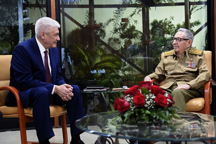 Recibió Raúl al Ministro del Interior de la Federación de Rusia