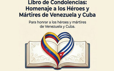 Abre Embajada de Venezuela Libro de Condolencias