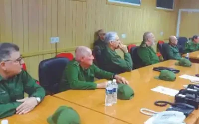 Participan Díaz-Canel y miembros del Buró Político en Día Nacional de la Defensa