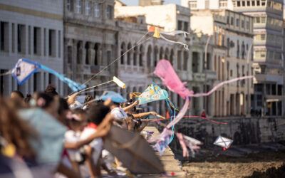 Papalotes por la paz, en Festival pioneril
