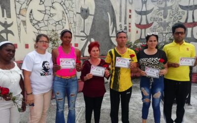 Acto municipal rinde homenaje a los aniversarios 65 de la Organización de Pioneros y 64 de la Unión de Jóvenes Comunistas