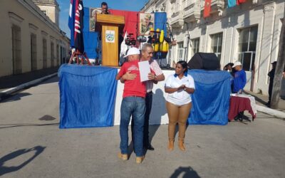 Presidió Susely Morfa González el tributo de recordación del pueblo sagüero a los mártires del 9 de abril.