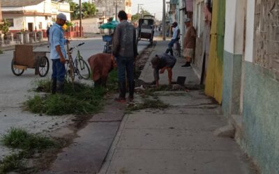 Por la salud, saneamiento ambiental en Sagua la Grande