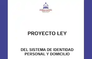 Publican proyecto de ley sobre identidad y domicilio