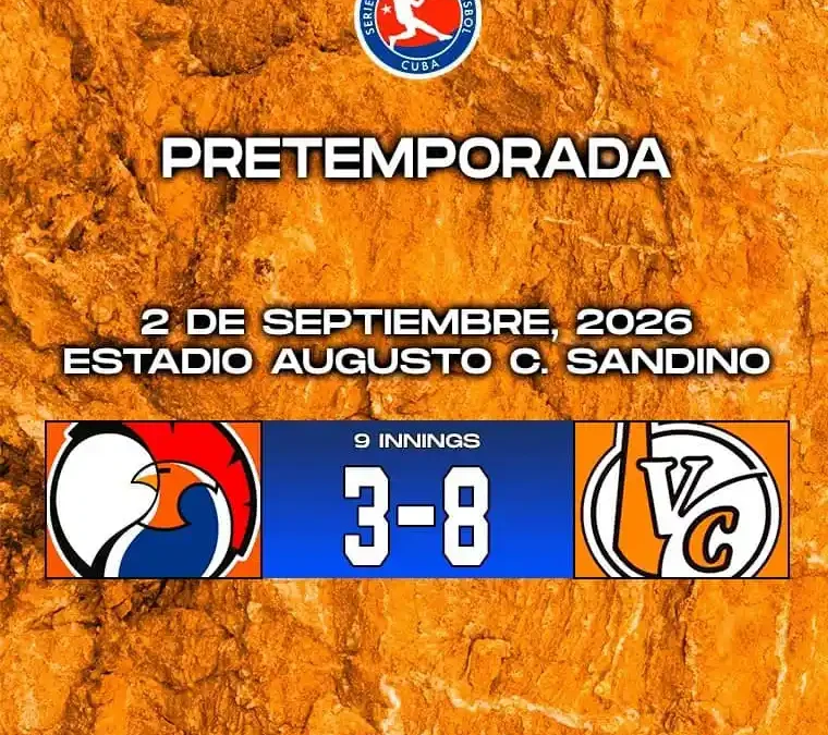 Derrotó Villa Clara a Sancti Spíritus en tope de preparación para Serie Nacional de Béisbol