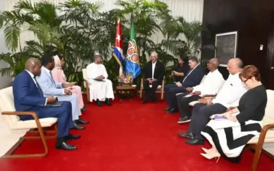 Recibe Díaz-Canel a Secretario General de la Organización de Estados de África, Caribe y Pacífico